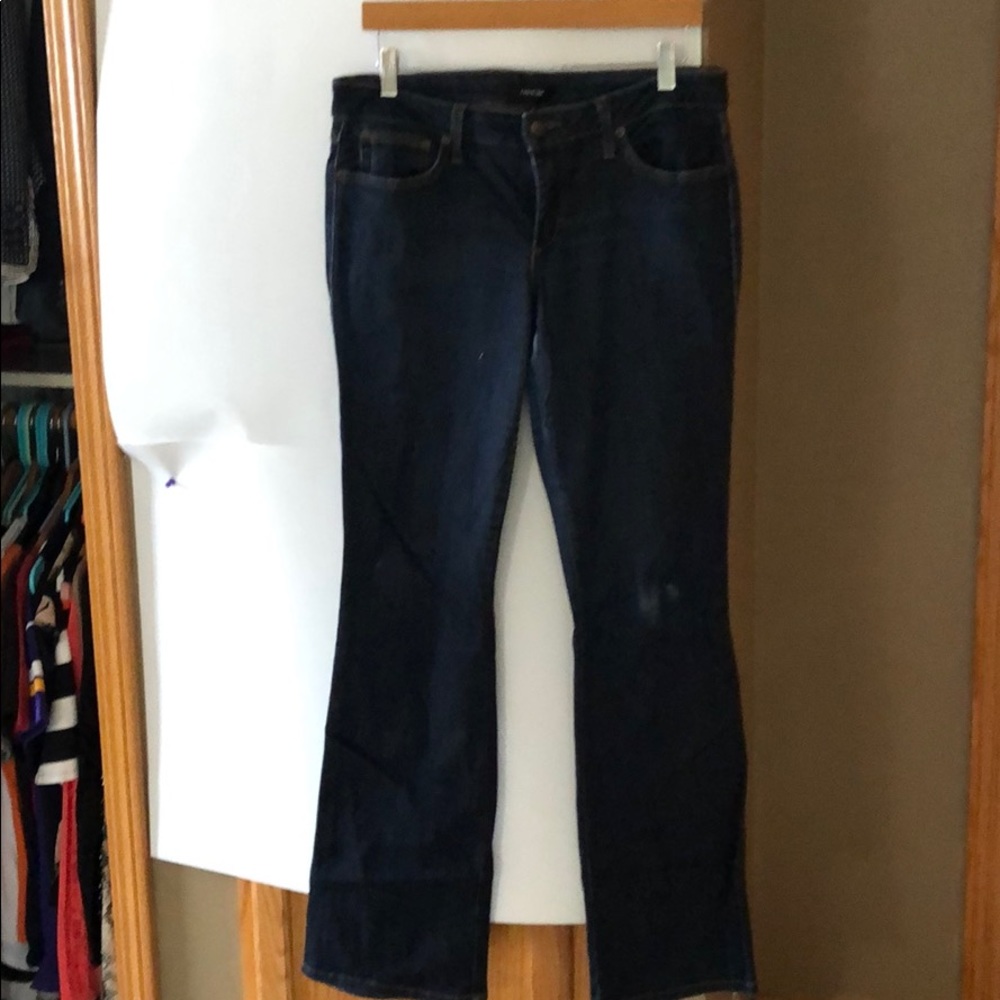 Bebe flare leg dark denim jeans